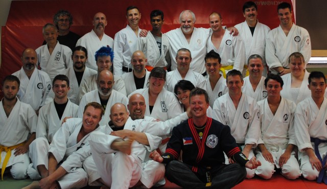 A great turnout for Hanshi's first seminar at Sobukan